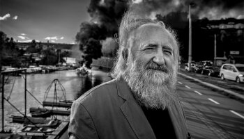 František Dryje, portrét ke sbírce Neutečeš, vole! (Edice Analogonu 2021) Foto: Zuzana Lazarová